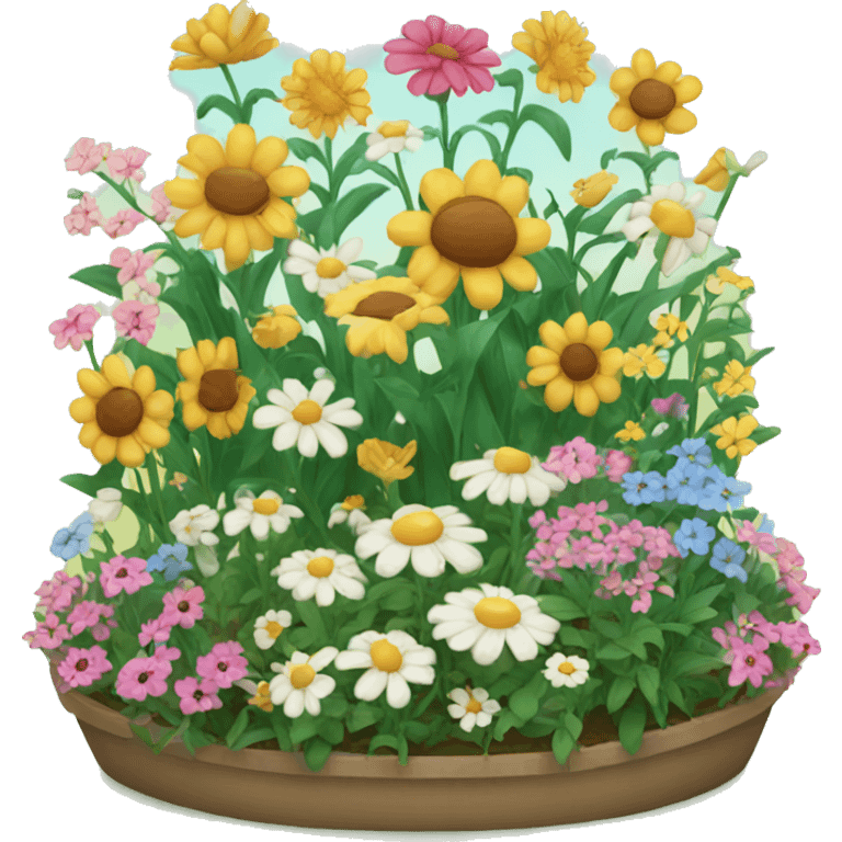 Flower garden emoji