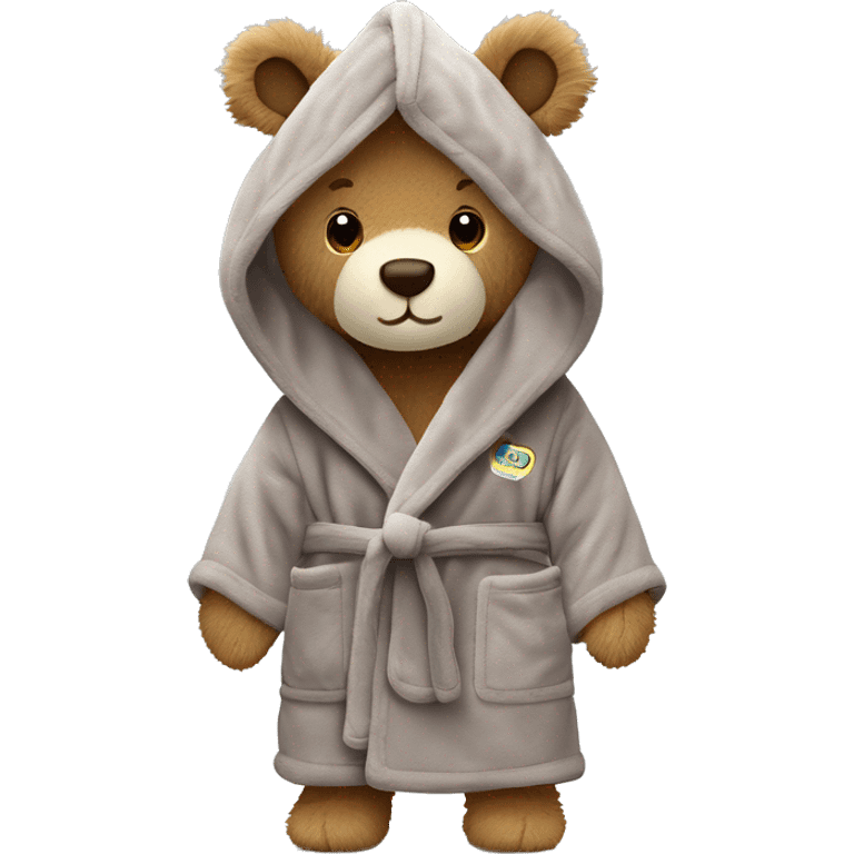 Jellycat Bartholomew bathrobe Bear emoji