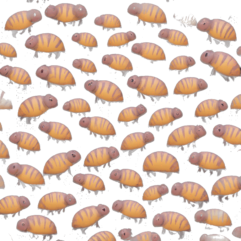 Graffiti patterns on a black pig armadillo centipede emoji