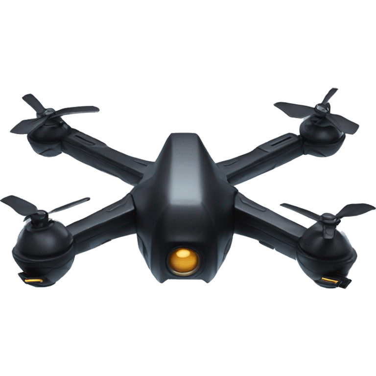 futuristic black bomber drone emoji