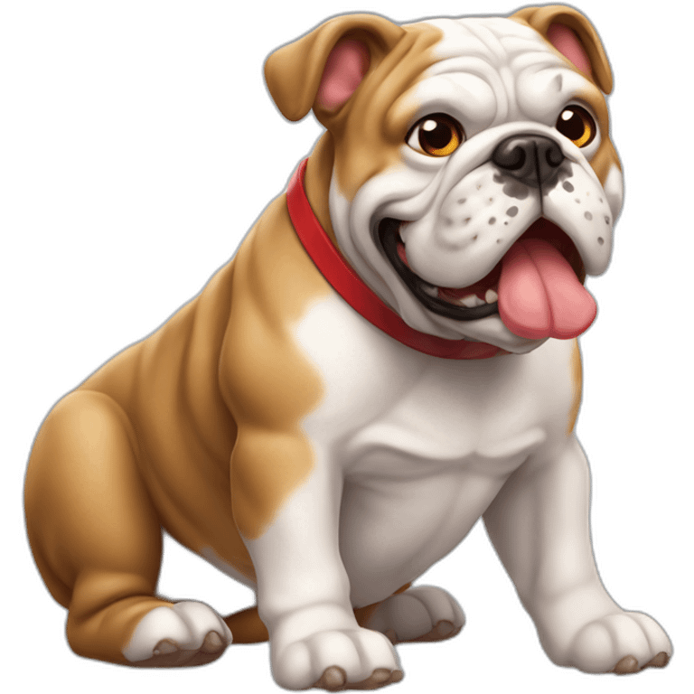 Bulldog francés red faw  emoji