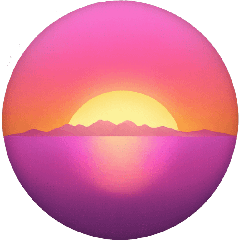 orange and pink sunset emoji