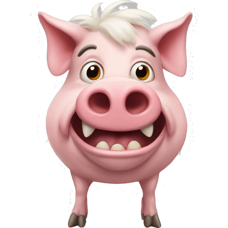 monster pig emoji