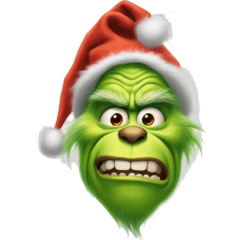 Really foul and ugly grinch  emoji