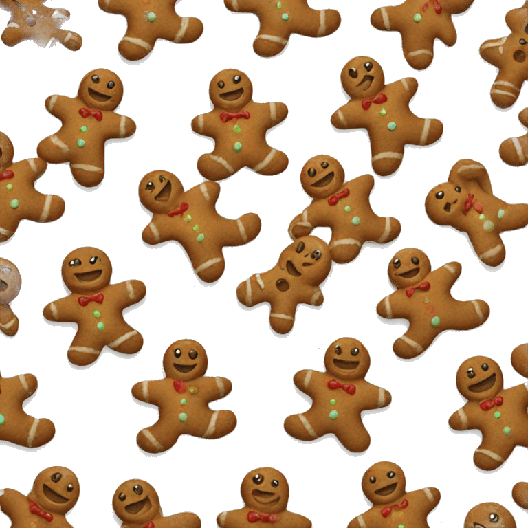 gingerbread men emoji