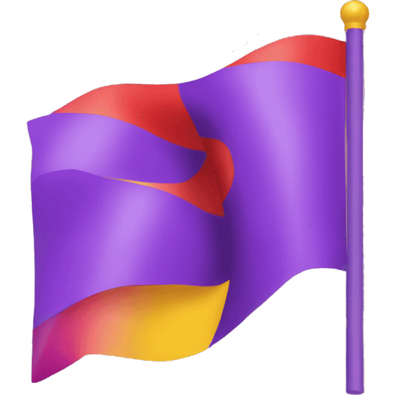 red yellow and purple flag emoji