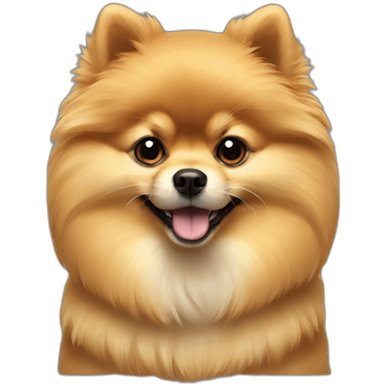 Gold Pomeranian emoji