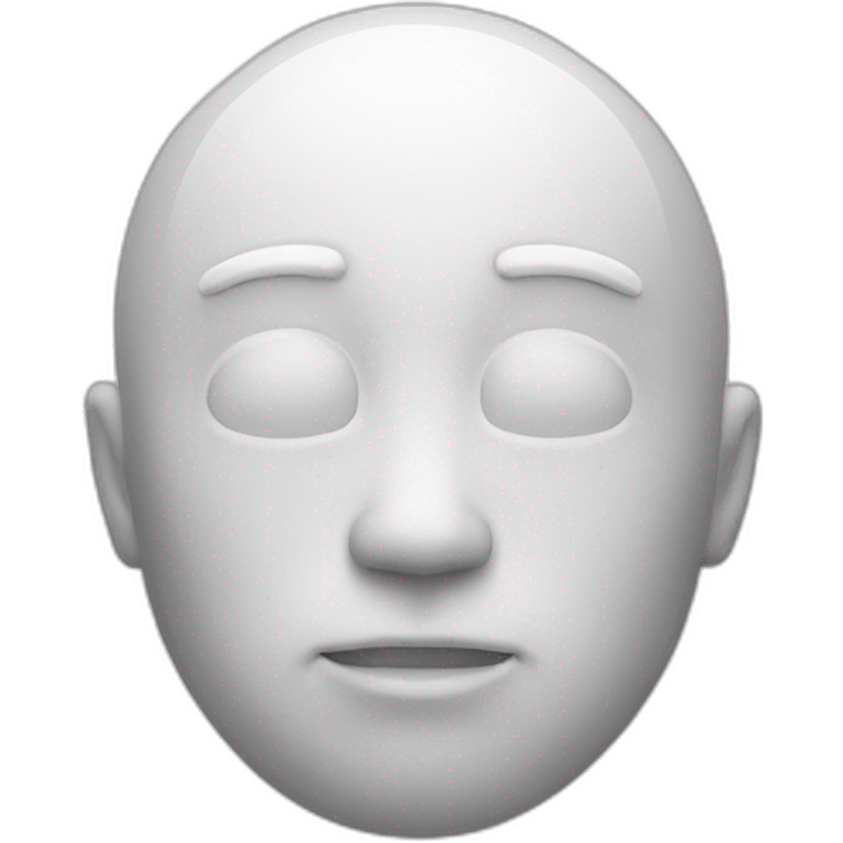 Spherical white man emoji