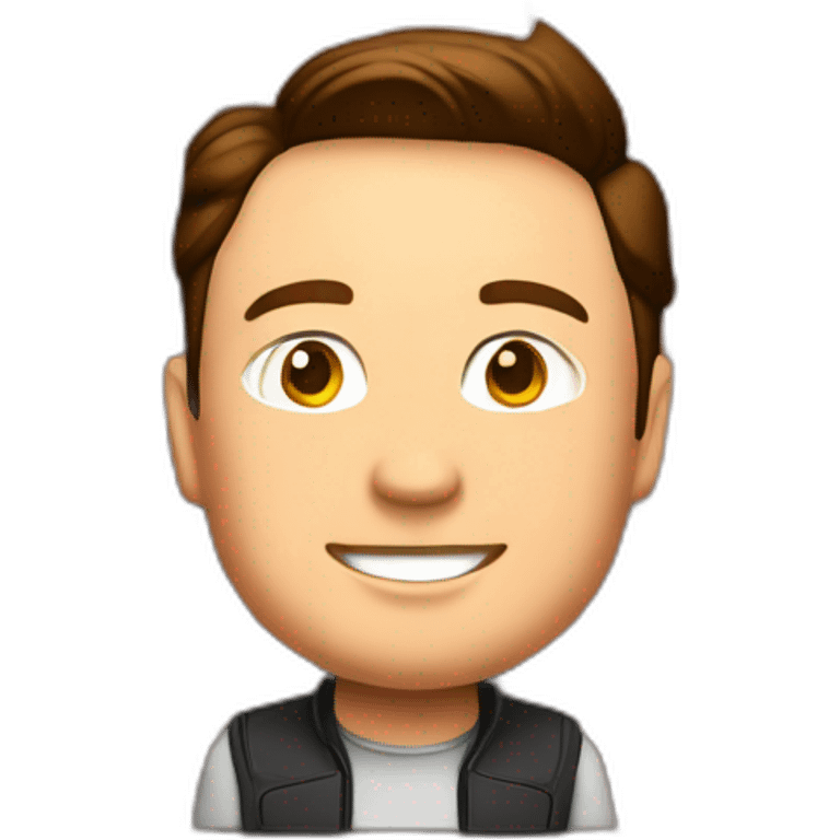 elon musk inside brick wall emoji