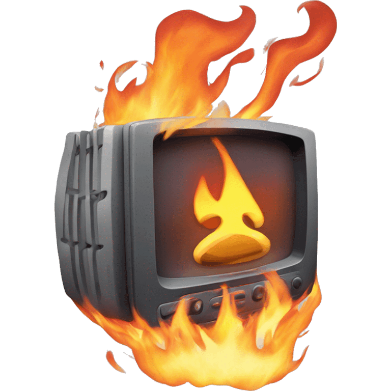 Playstation on fire emoji