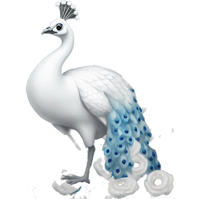 White peacock emoji