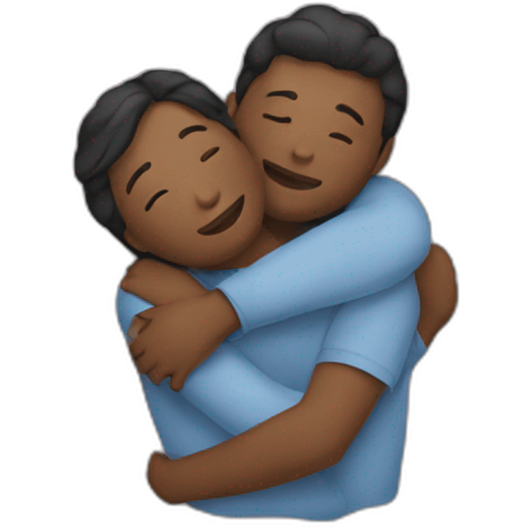 two people cuddling emoji