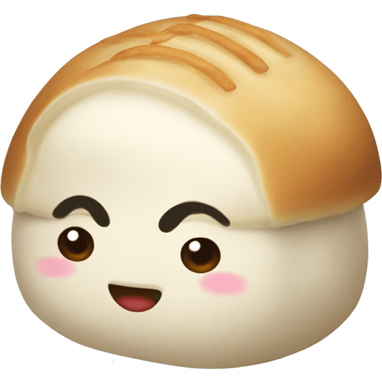 A Korean steamed bun emoji