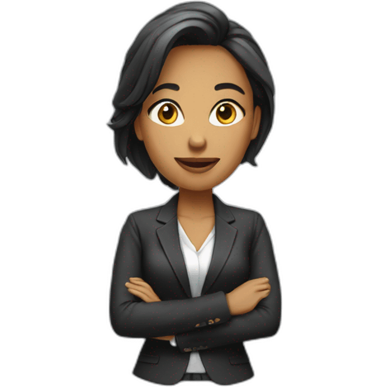 woman in blazer. office emoji