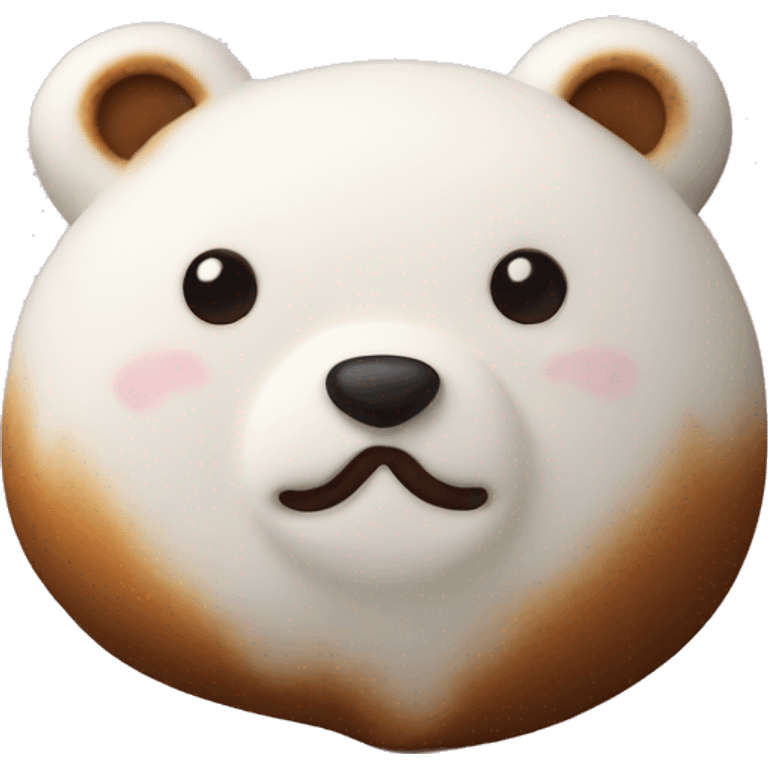 Bear-shaped marshmallows emoji