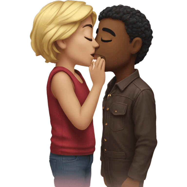 kiss-kiss emoji