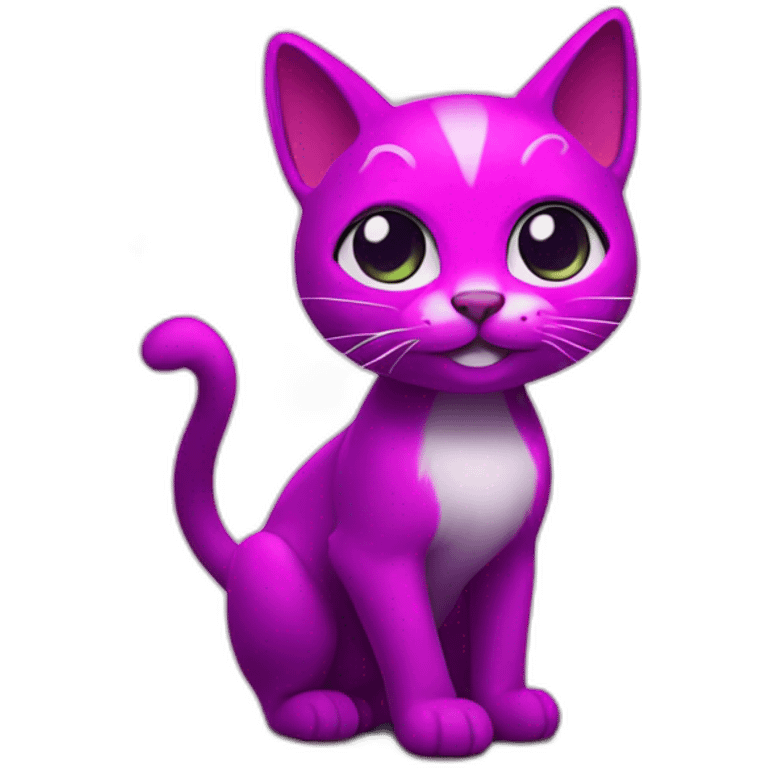 magenta magical cat emoji