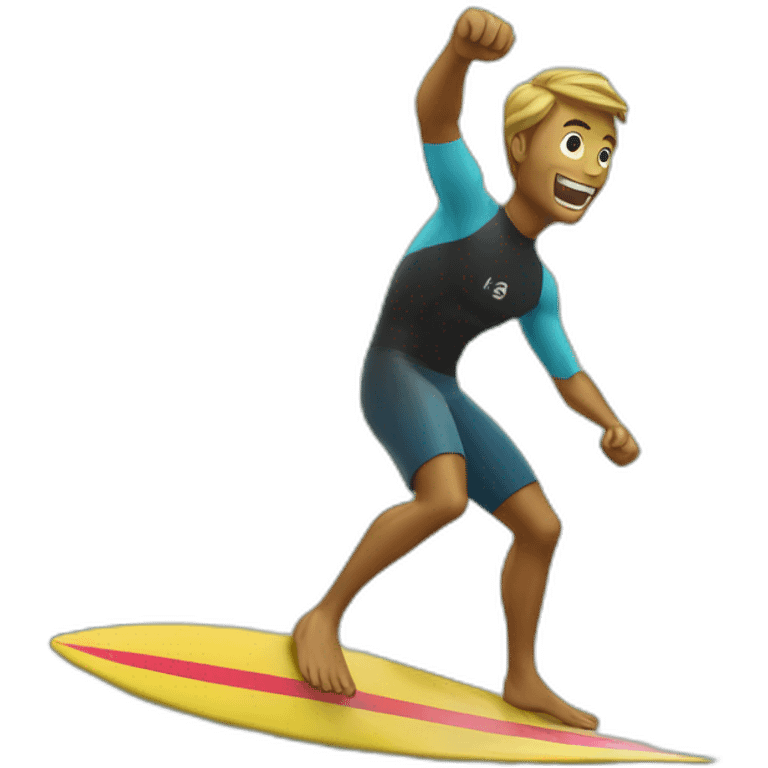 Surfer that surf's on money emoji