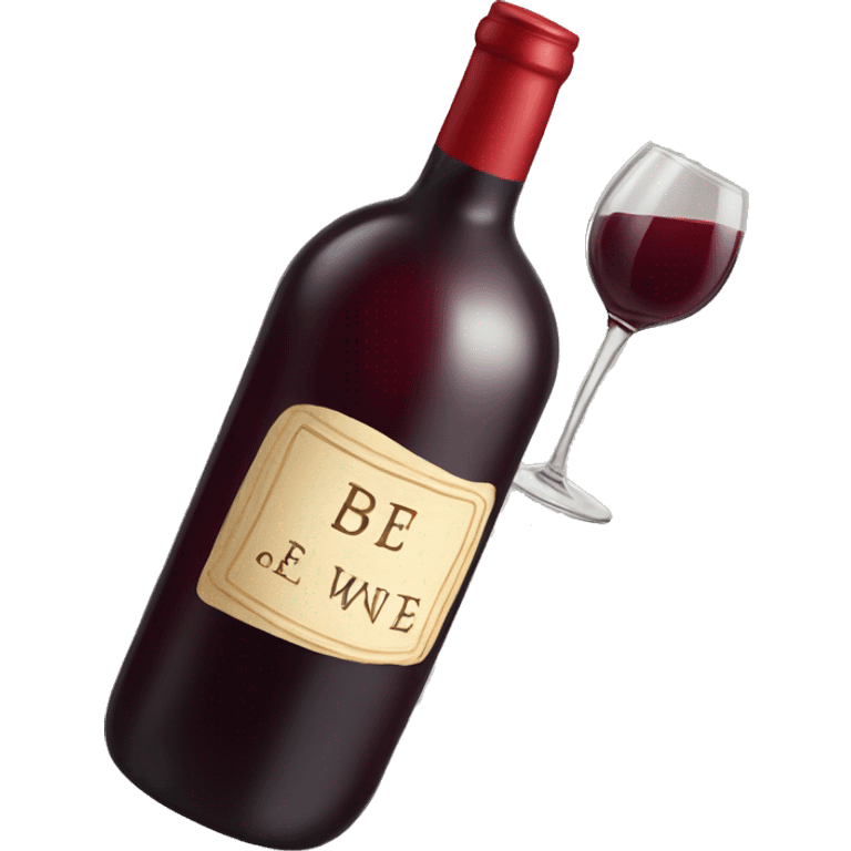 a bottle of red wine emoji