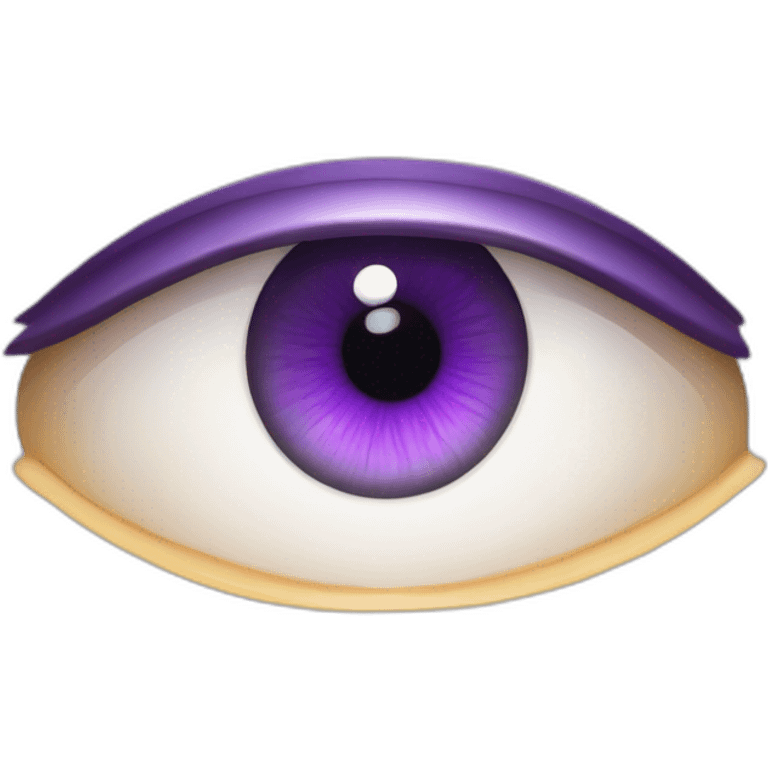 majestic godly violet iris eyeball serious intense symmetrical knowledgable emoji