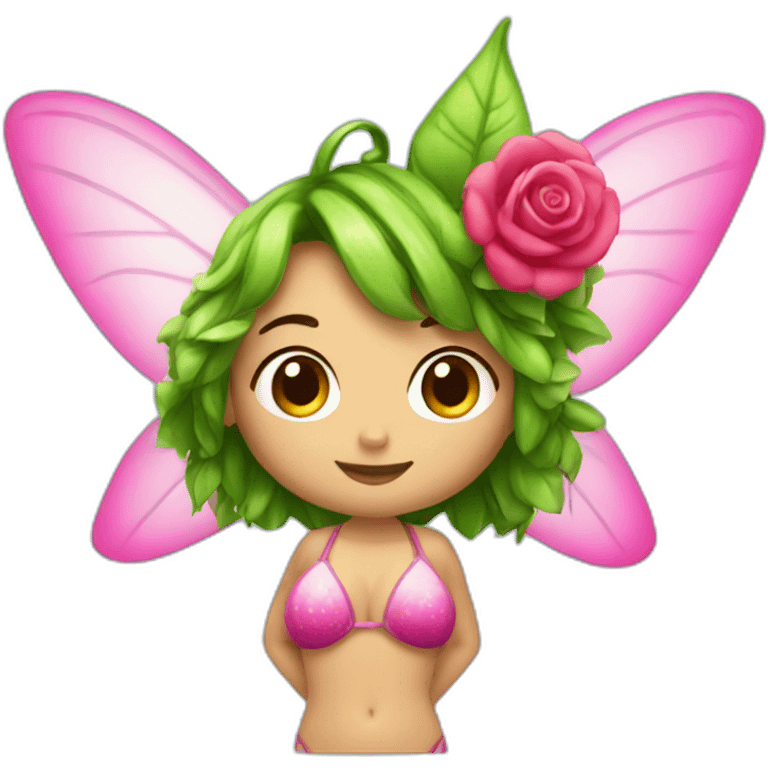 Fairy bikini rose emoji