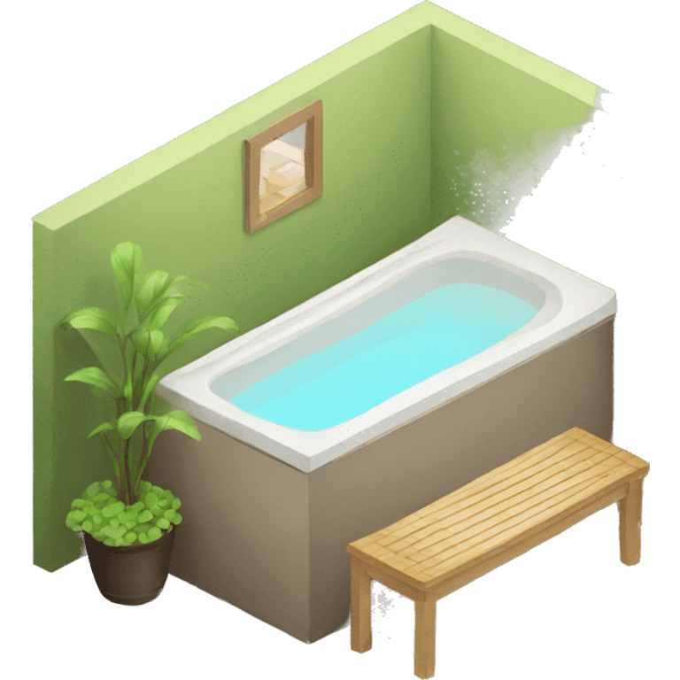 spa isometric emoji