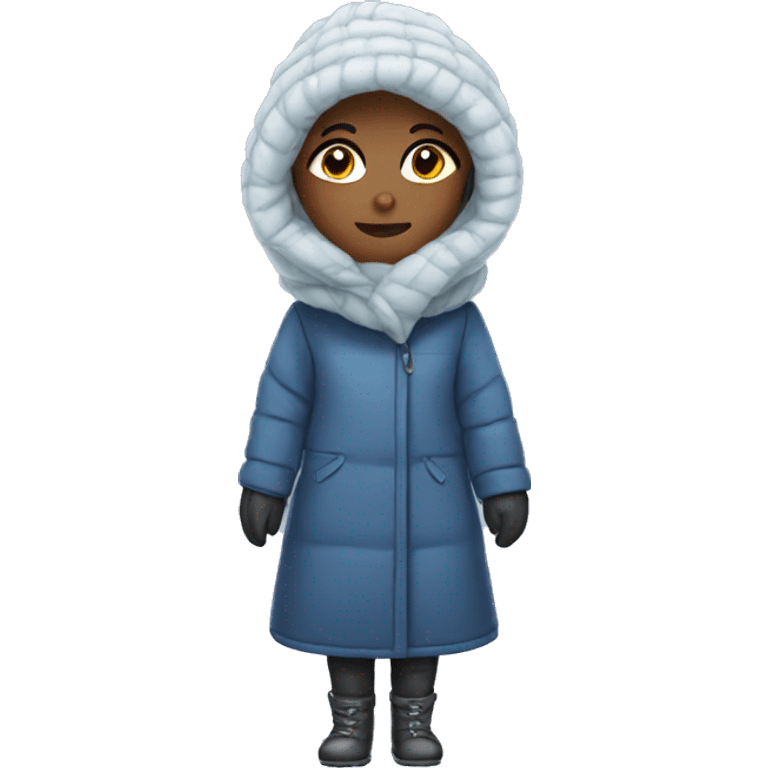 Cold weather girl emoji