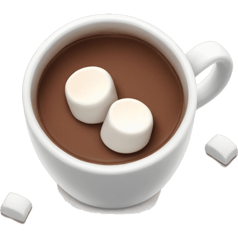 Hot chocolate with marshmallows  emoji