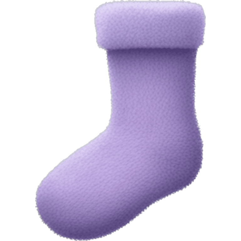 light purple fuzzy socks emoji