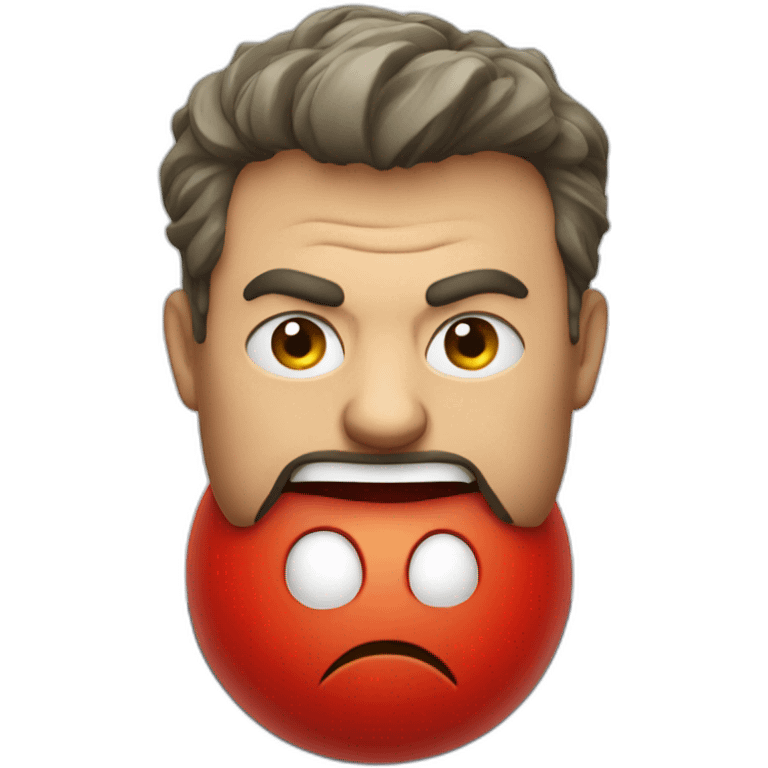 Angry tomato emoji