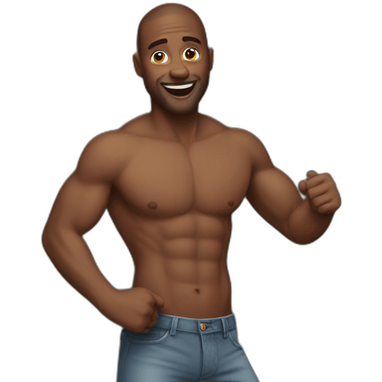 man-shirtless-dancing emoji