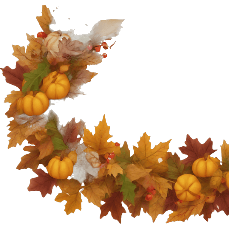 Fall garland emoji