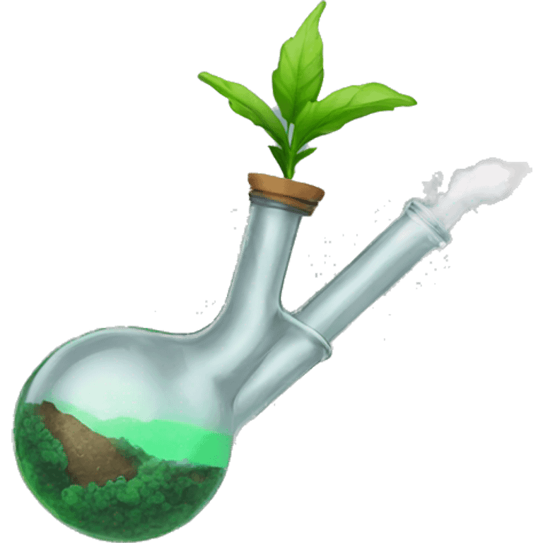 Bong with smoke emoji