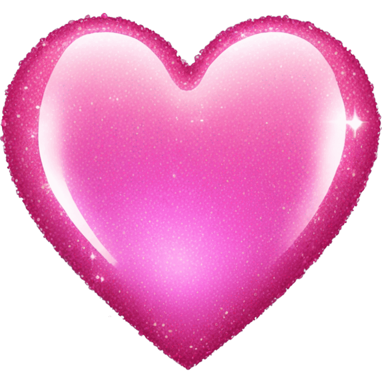 Pink sparkling heart emoji