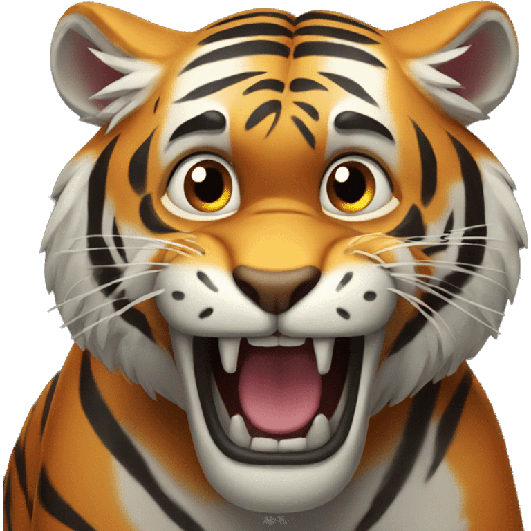 scared tiger emoji