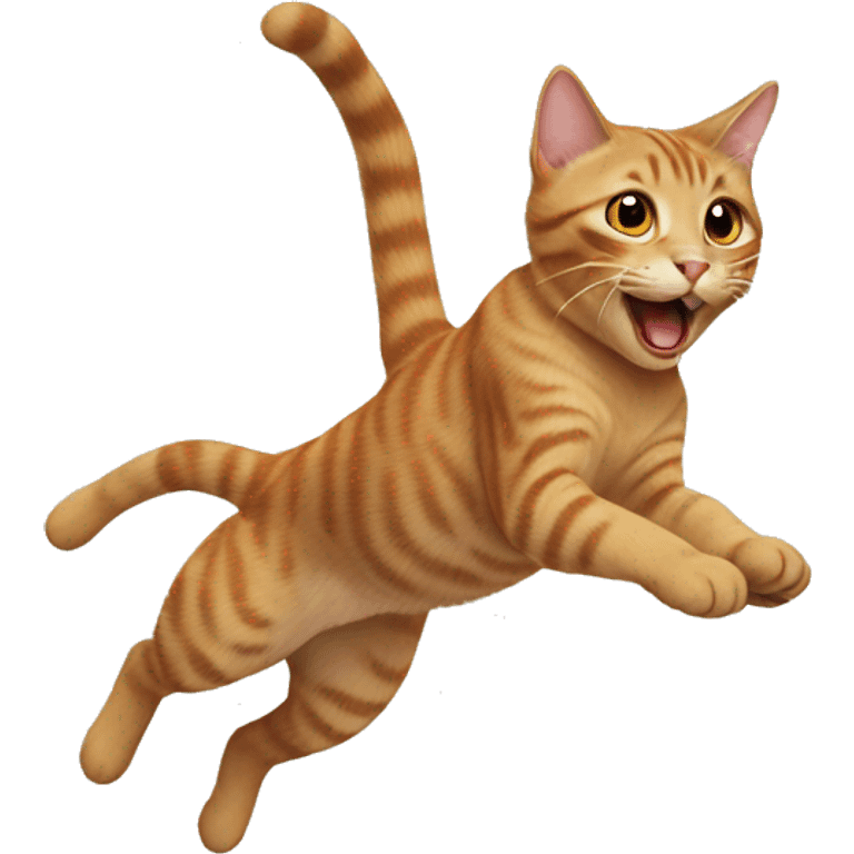 Cat jumping emoji