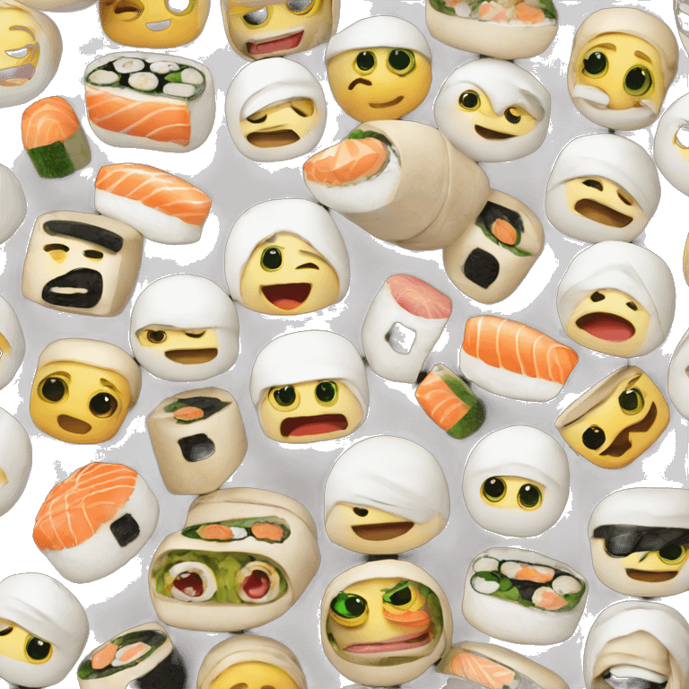 Emoji mit Sushi Augen  emoji