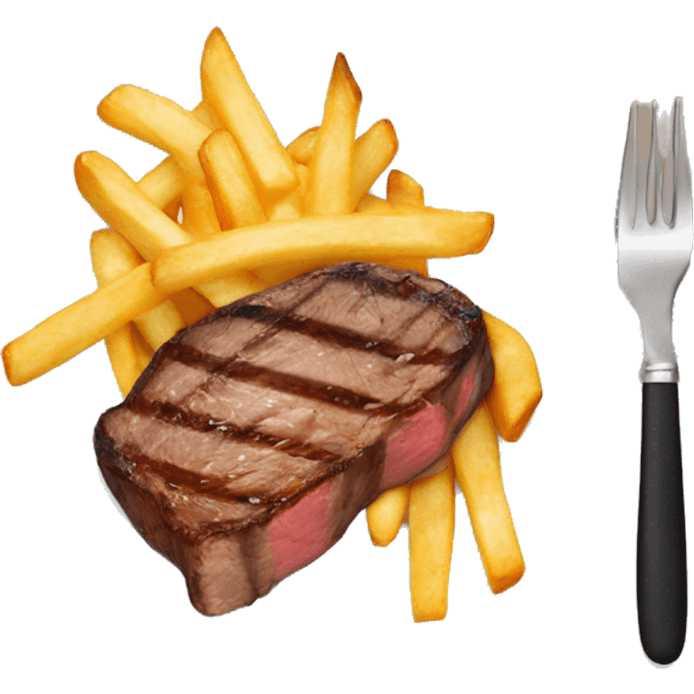 Steak and fries dinner emoji