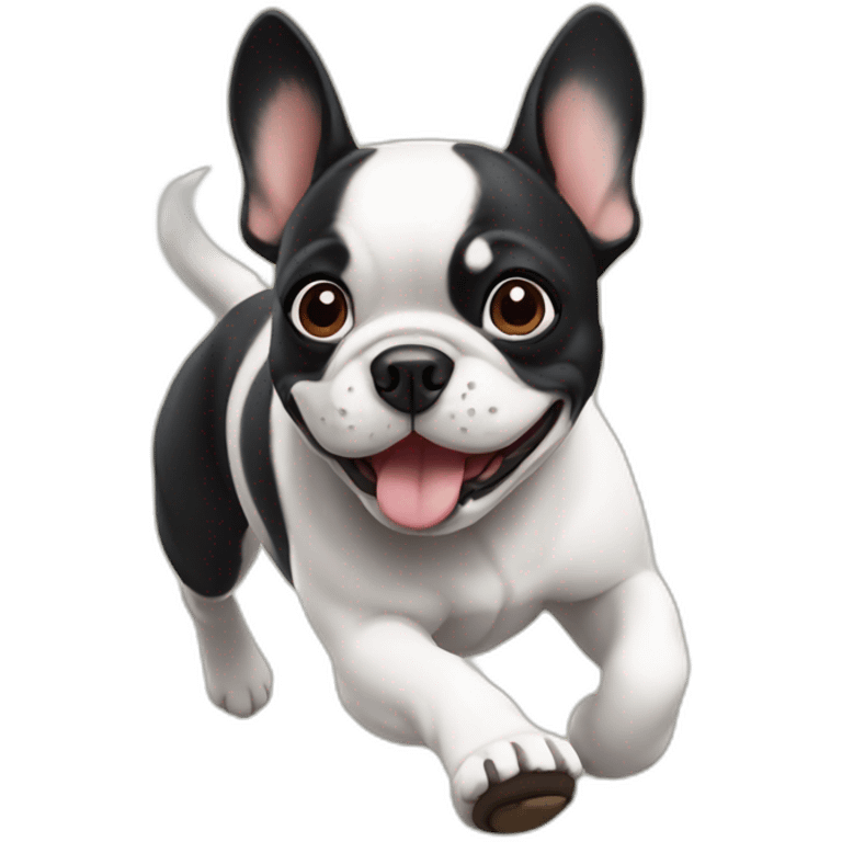 Frenchie dog running emoji