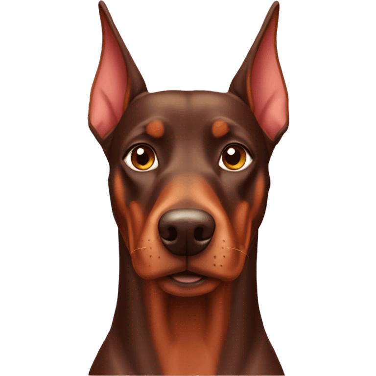 Red Doberman pinscher  emoji