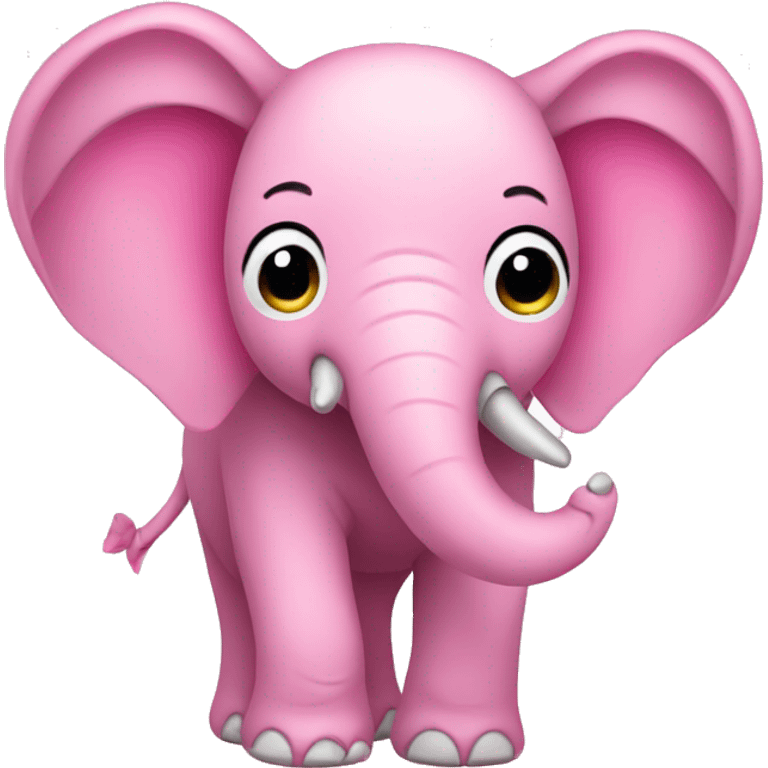 Pink elephant emoji