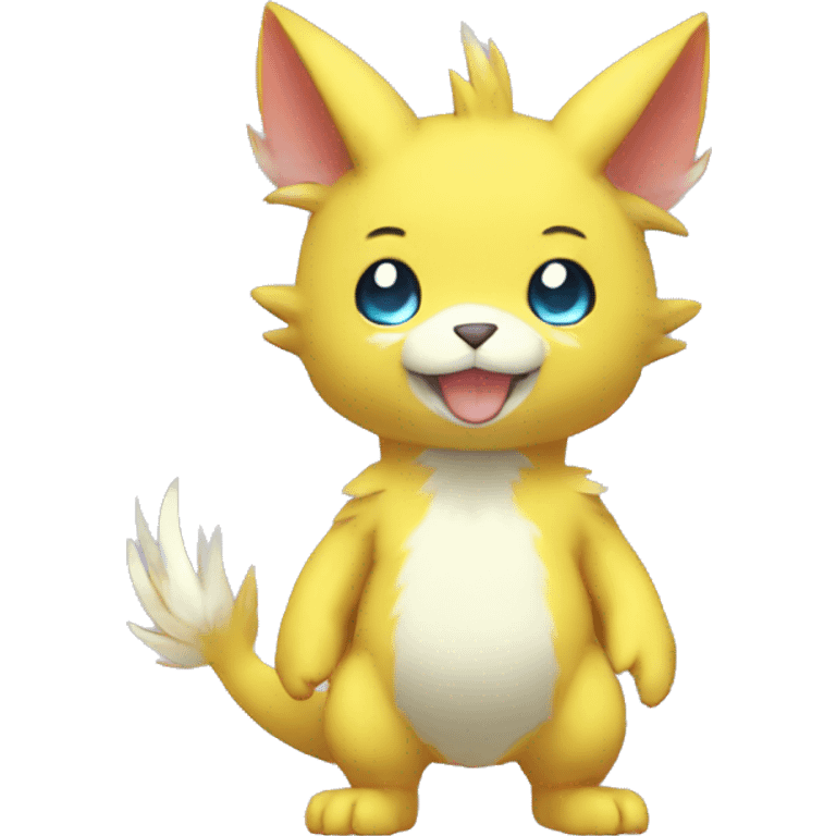 cute kawaii cool Digimon-Fakemon-animal full body emoji