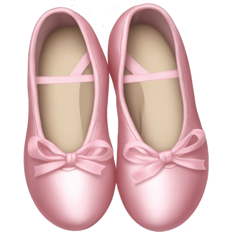 light pink christmas ballet shoes emoji