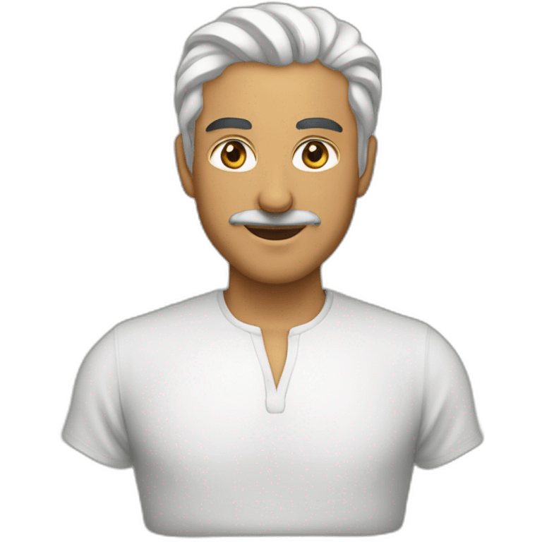 رجل سعر اسود لبس قناء emoji