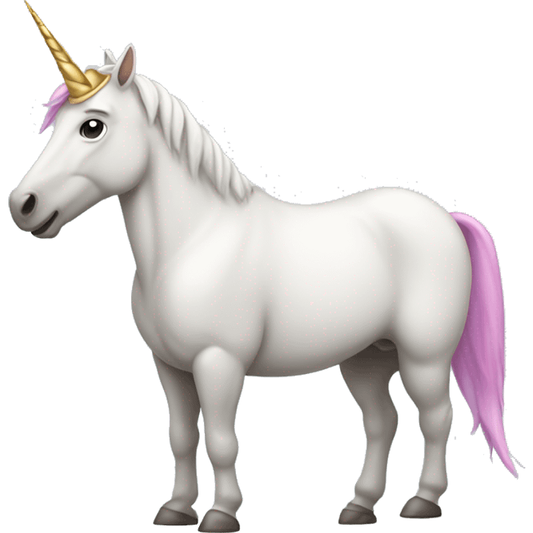 Unicorn wearing a flat cap emoji