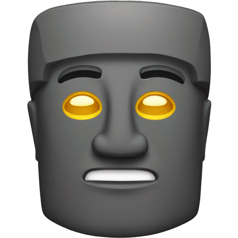 Moai con una estrella  emoji