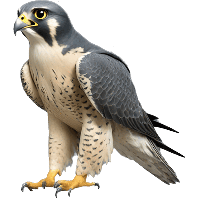 peregrine falcon with ht emoji