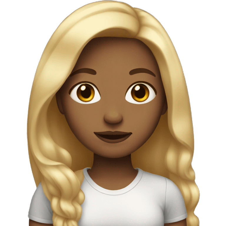 girl with light hair emoji