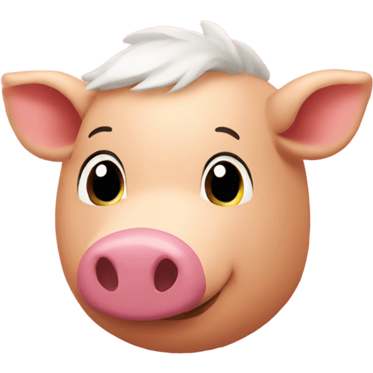 Cerdo enamorado emoji