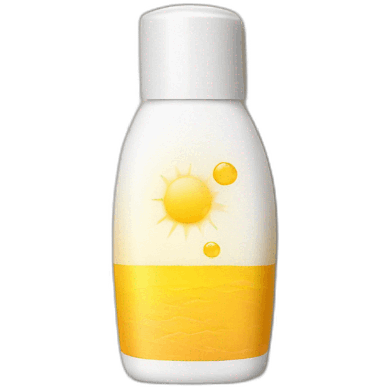 Sunscreen bottle emoji